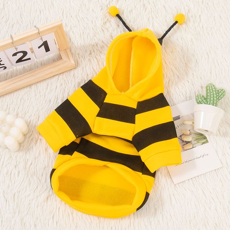 Bee Fleece Hoodie with Hair Accessories