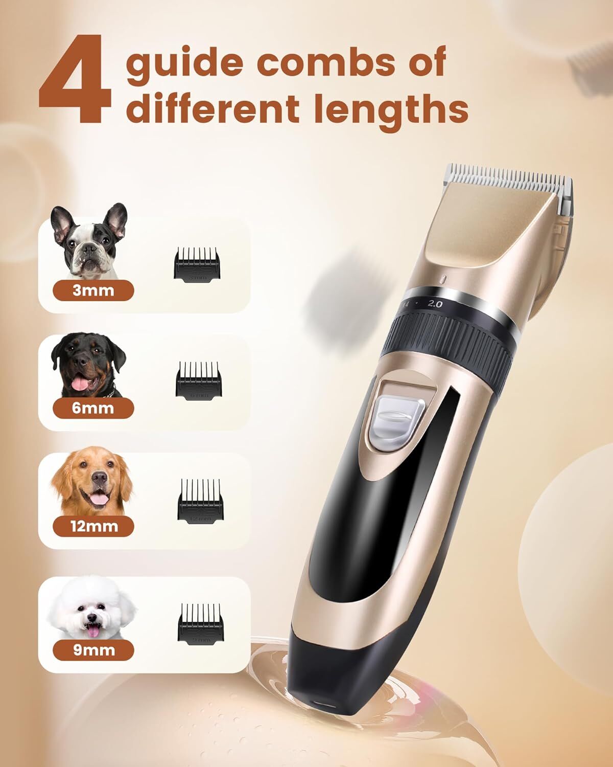 Professional Rechargeable Pet Clipping Kit