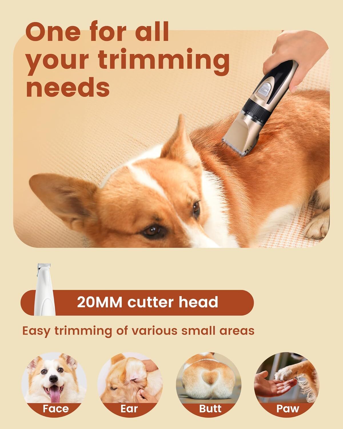 Professional Rechargeable Pet Clipping Kit