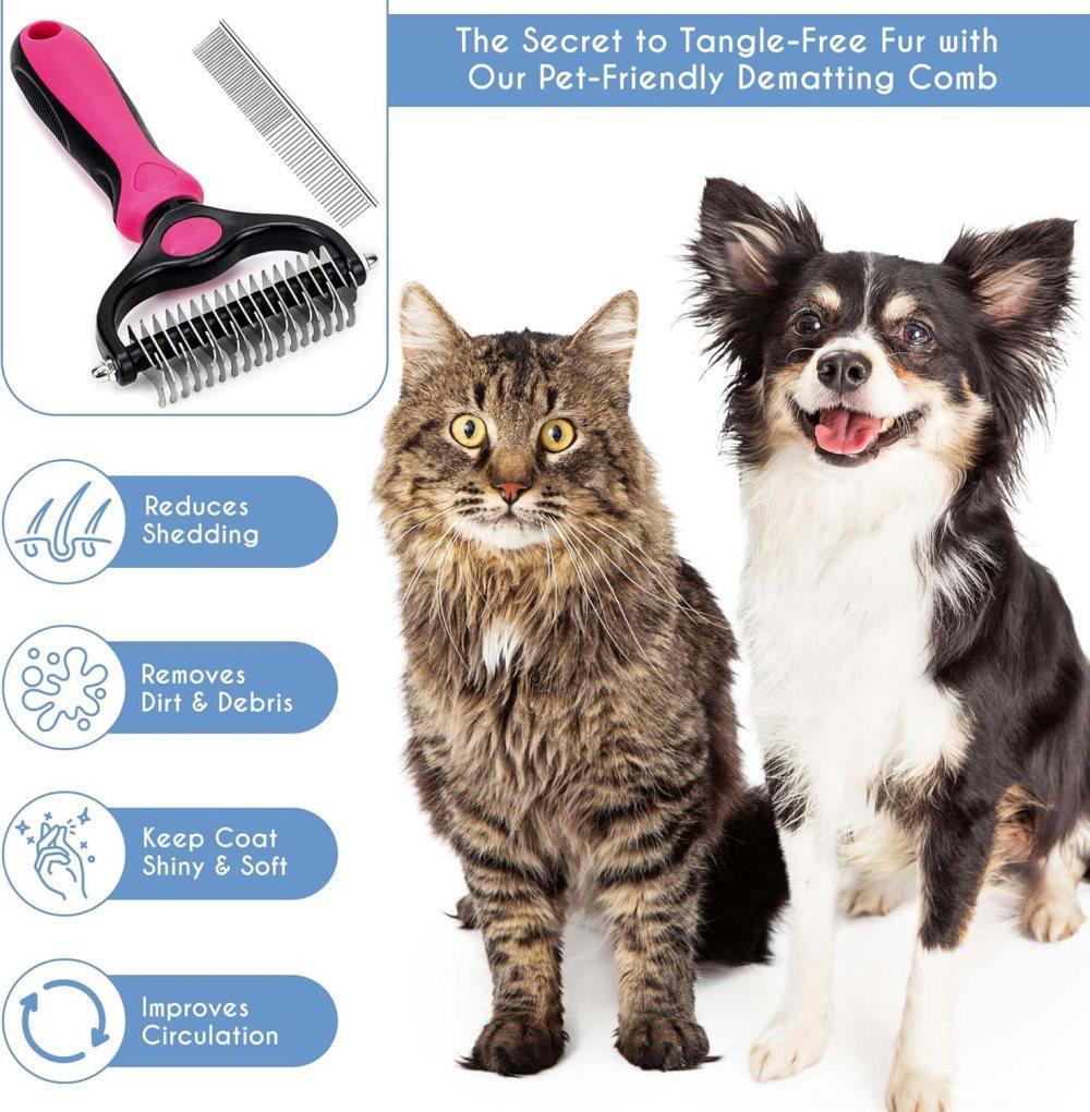 Pet Undercoat Mat Remover & Comb