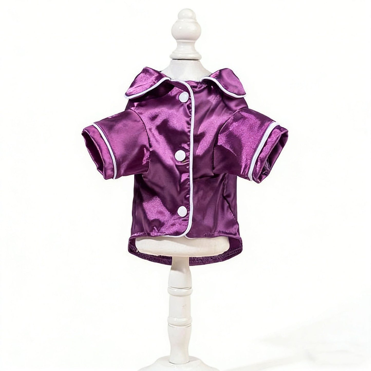 Poochi Pets Satin Feel Pyjamas Purple